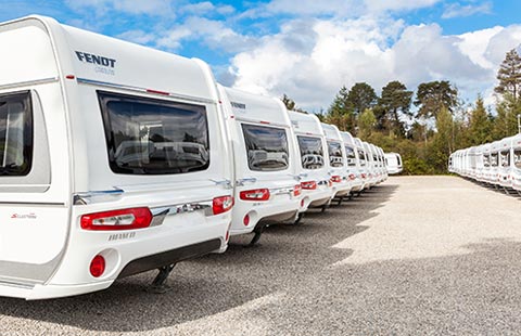 Motorhomes, caravans, various brands, Southern Germany, Bavaria, Allgäu