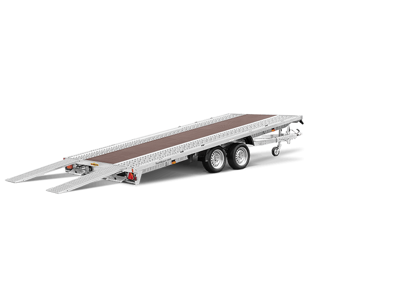 Pkw anhänger für fahrzeugtransport humbaur