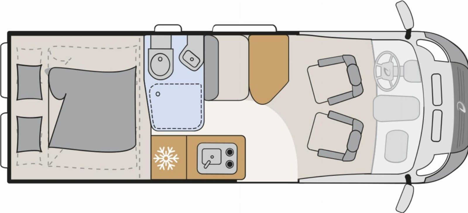 Fahrzeugabbildung Dethleffs Globetrail 640 HR Digital-Paket, zus. Bett unten