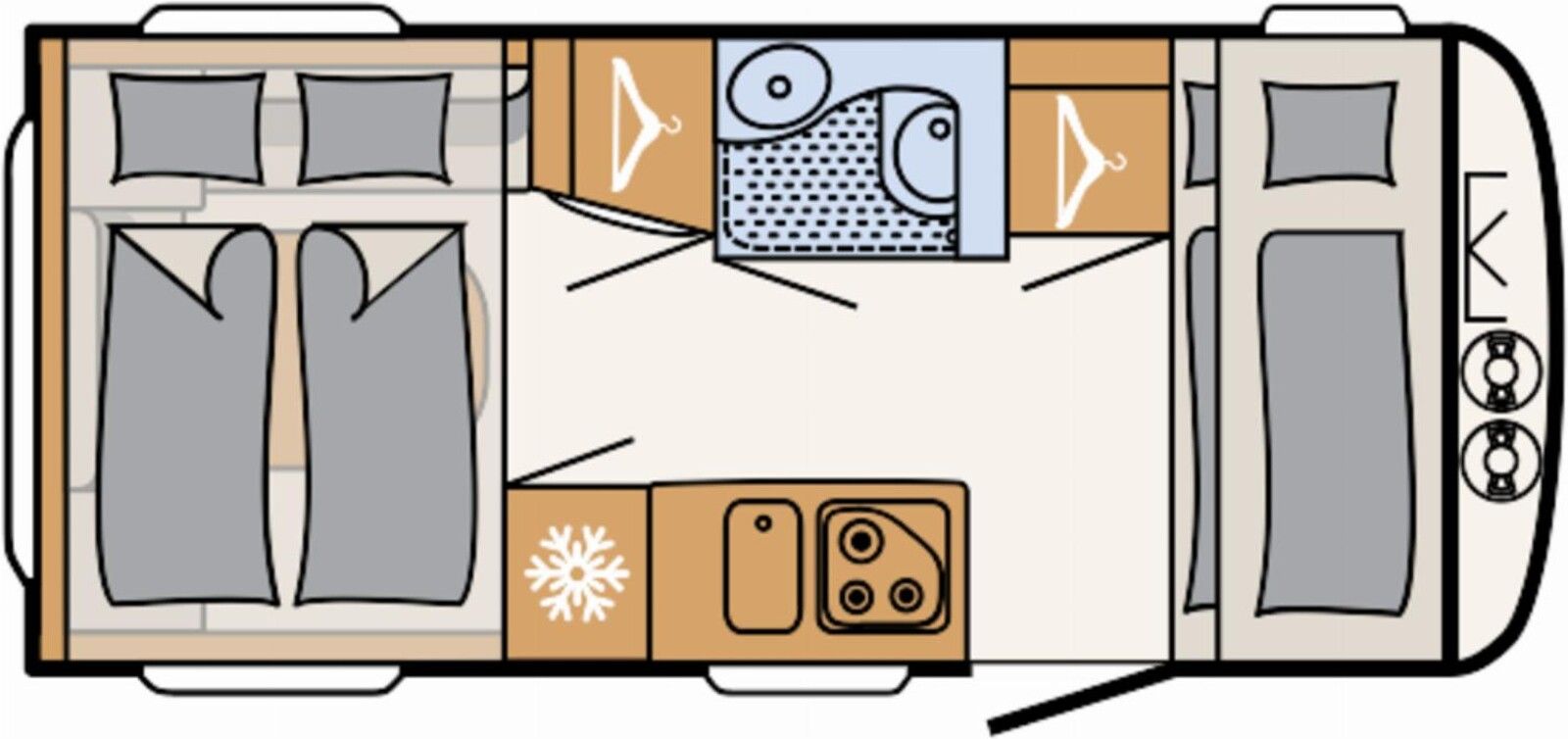Fahrzeugabbildung Dethleffs c-go 465 KR up ATC, Duo-COntrol, 6 Schlafplätze